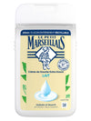 Bottle of Le petit Marseillais Lait shower gel 