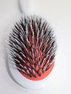 Thompson Alchemists: Classic Signature Paddle Hair Brush POCKET Mixed Bristle (White) 7"x2"