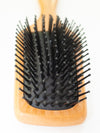 pin bristle paddle brush small wood body